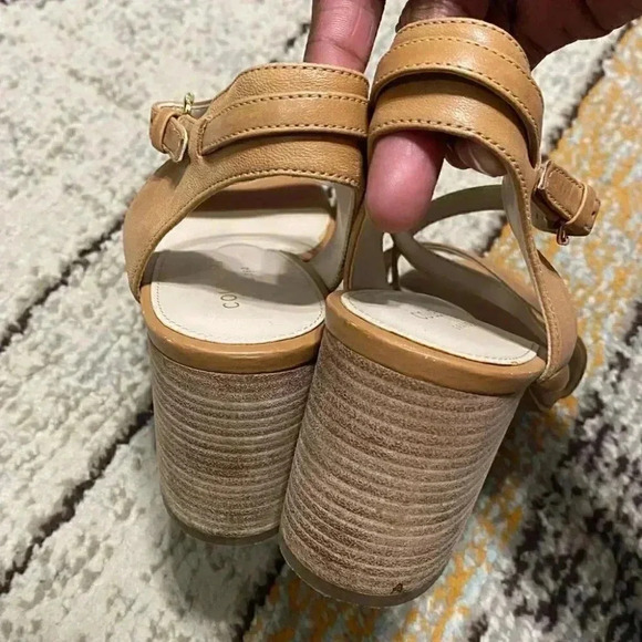 Cole Haan Joslyn Leather Block Chunky Heel SDL - Picture 6 of 7